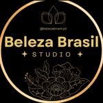Logótipo preto e dourado do Studio Beleza